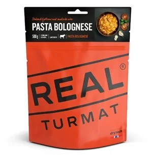 Frystorkad pasta bolognese i portionspåse