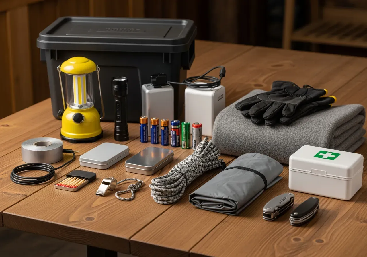 Krislådor och beredskapspaket hemma