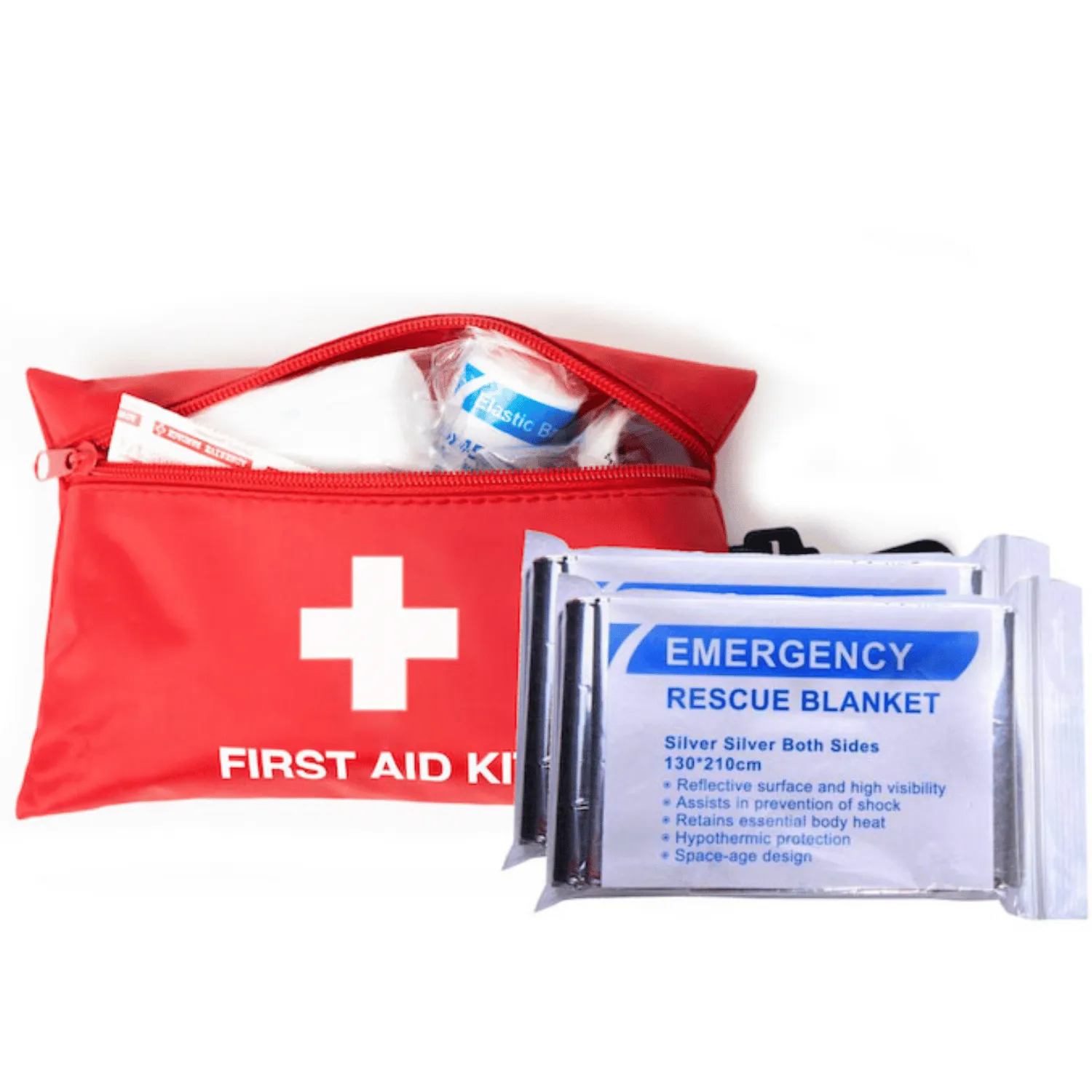 Första hjälpen-kit med nödfiltar