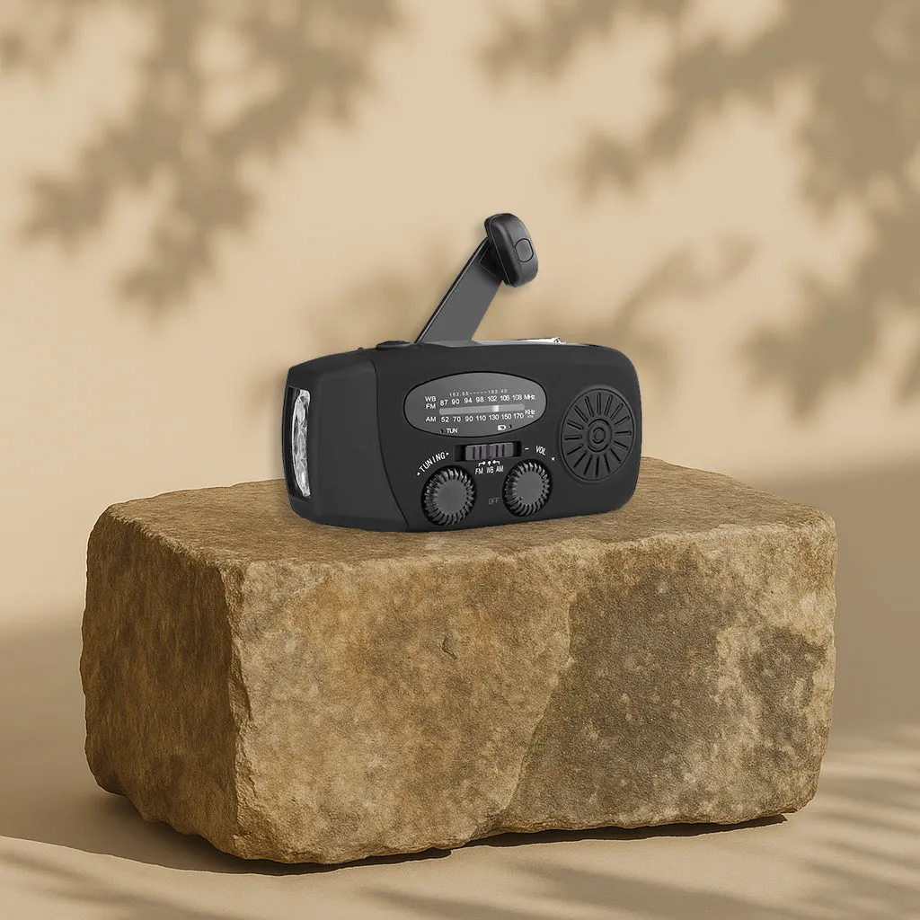 Vevradio 2000 mAh - Multifunktionell nödradio